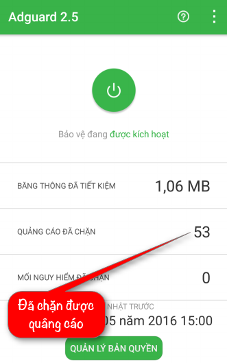 Adguard Premium v2.5.1 tiếng Việt - Chặn quảng cáo Android