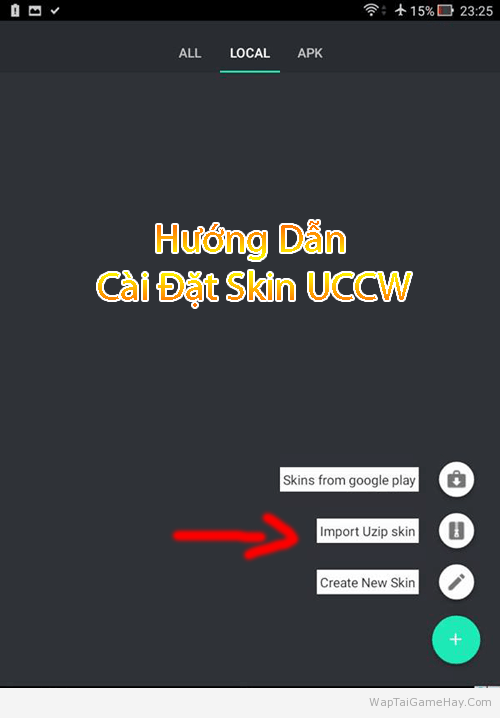 Cách cài Skin UCCW, widget trang trí cho Android